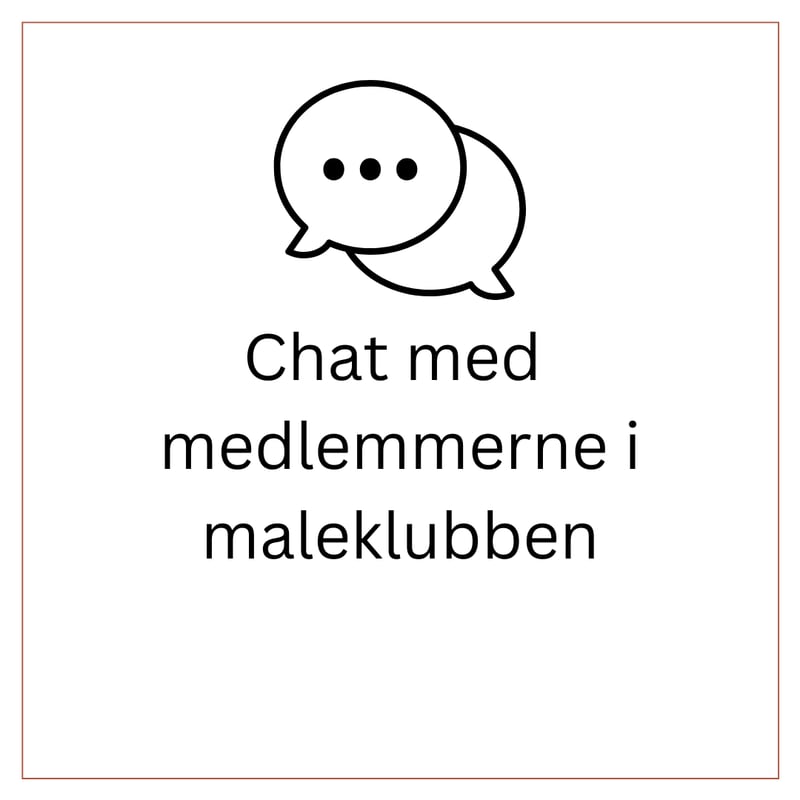chat med medlemmerne i maleklubben